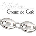 Grains de cafes argent