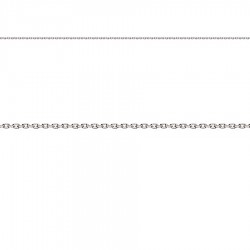 Larg. 1,2 mm - lg. 38 cm - Chaîne - Argent traité - forçat limée - poids : 1,6 gr