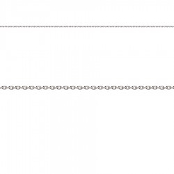 Larg. 1,2 mm - lg. 42 cm - Chaîne - Argent traité - forçat limée - poids : 1,7 gr