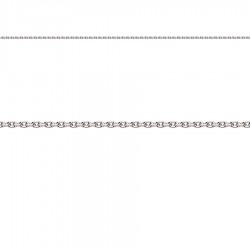 Larg. 1,6 mm - lg. 50 cm - Chaîne - Argent traité - forçat limée - poids : 2,8 gr