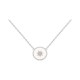 COLLIER 42CM AGT MEDAILLE ETOILE BLANCHE
