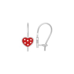 BO AGT COEUR EMAIL ROUGE POIS BLANCS