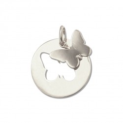 PENDENTIF ARGENT 925 PAPILLON DECOUPE