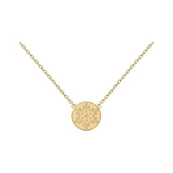 COLLIER 42CM PL OR MEDAILLE CISELEE