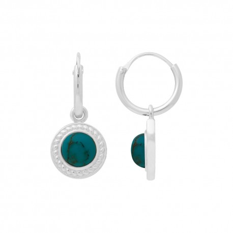 CREOLES AGT PENDANT TURQUOISE SYNT