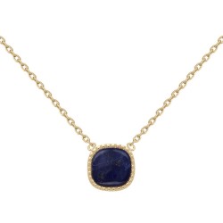 COLLIER 42CM P.OR CARRE LAPIS