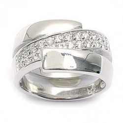 Bague argent - oxyde(s) de zirconium