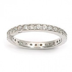 Bague argent - oxyde(s) de zirconium