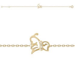 BRACELET 16CM PTIT CHIEN COLLIER CZ