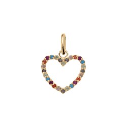 PENDENTIF P.OR COEUR OZ MULTICO