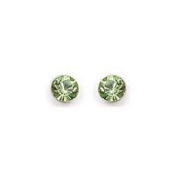 DST-BO OP ARGENT CRISTAL.PERIDOT PUCE RONDE