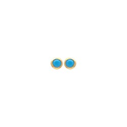BO P.OR PUCE OZ TURQUOISE SERTI CLOS