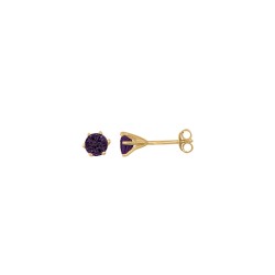 CLOUS SERTI GRIFFES AMETHYSTE