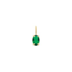 PENDENTIF P.OR OVALE OZ VERT