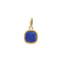 PENDENTIF P.OR CARRE BOULES LAPIS