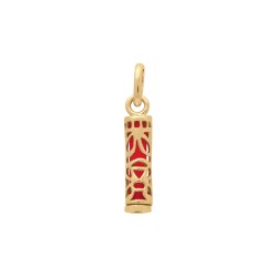 PENDENTIFS PL.OR TIKI SAGESSE CORAIL 13MM