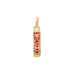 PENDENTIFS PL.OR TIKI SAGESSE CORAIL 13MM