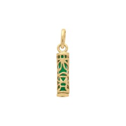 PENDENTIFS PL.OR TIKI SAGESSE JADE 13MM