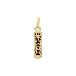 PENDENTIFS PL.OR TIKI SAGESSE NOIR 13MM