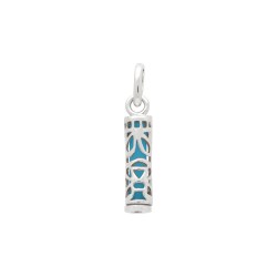 PENDENTIFS ARGT TURQUOISE TIKI SAGESSE 13MM