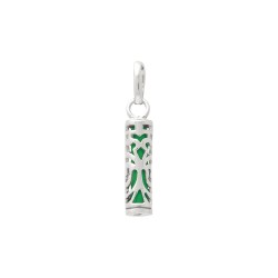 PENDENTIFS ARGT JADE VERTE TIKI FORCE 13MM