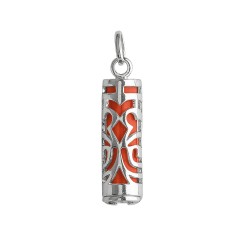 PENDENTIFS ARGT TIKI FORCE COULEUR CORAIL