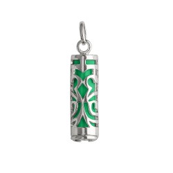 PENDENTIFS ARGT TIKI FORCE COULEUR JADE