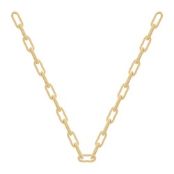 COLLIER 45CM P.OR MAILLES OVALES