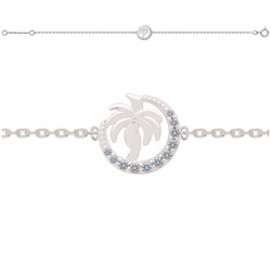 BRACELET 18CM AGT PALMIER OZ