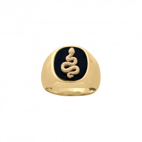 BAGUE P.OR CHEVALIERE SERPENT