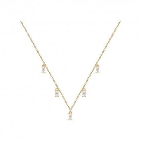 COLLIER 42CM P.OR 5 PAMP OZ BLANCS