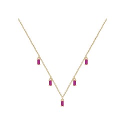 COLLIER 42CM P.OR 5 PAMP OZ ROUGES