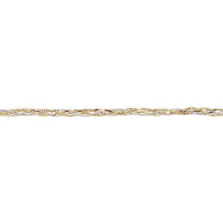 42 cm - maille serpentine - chaîne argent
