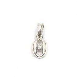 DST - PENDENTIFS ARGT GRAIN DE CAFE