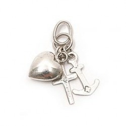 PENDENTIFS ARGT COEUR ANCRE CROIX