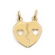 PENDENTIFS PL.OR .COEUR SECABLE