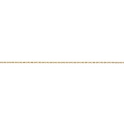Larg. 1,4 mm - lg. 40 cm - Chaîne plaqué or - forcat limée