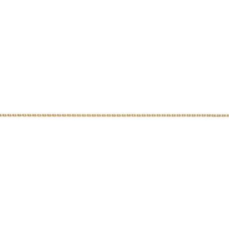 Larg. 1,4 mm - lg. 40 cm - Chaîne plaqué or - forcat limée