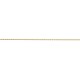 Larg. 1,6 mm - lg. 6 cm - Chaîne plaqué or - chainette surete pl.or .pour bracelet