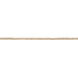 18 cm - les oxydes de zirconium - bracelet plaqué or