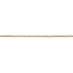 18 cm - les oxydes de zirconium - bracelet plaqué or