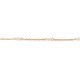 45 cm - 3,0 mm - maille gourmette marine agrafée - chaîne plaqué or