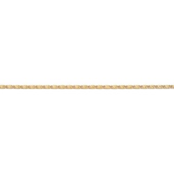 100 cm - 2,5 mm - chaînes de taille - chaîne de taille plaqué or