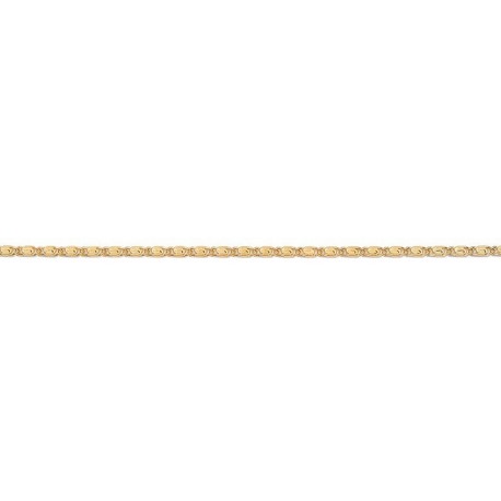 100 cm - 2,5 mm - chaînes de taille - chaîne de taille plaqué or