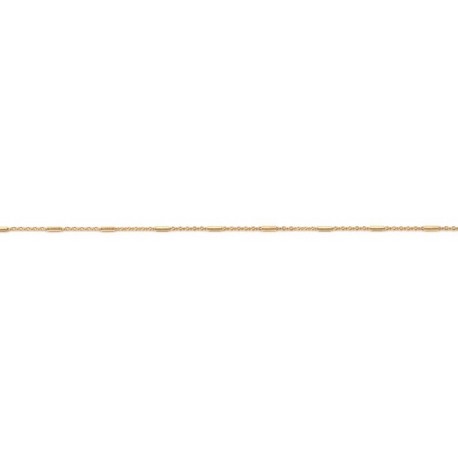 50 cm - maille fantaisie - chaîne plaqué or