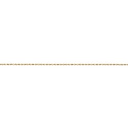 Larg. 1,4 mm - lg. 50 cm - Chaîne plaqué or - forcat limée