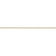 Larg. 1,9 mm - lg. 70 cm - Chaîne plaqué or - forcat limée