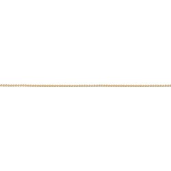 18 cm - 2,4 mm - maille gourmette marine diamantée - chaîne plaqué or