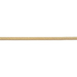 19 cm - 4,6 mm - maille gourmette frappée diamantée - chaîne plaqué or
