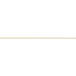 Larg. 1,4 mm - lg. 45 cm - Chaîne plaqué or - forcat limée